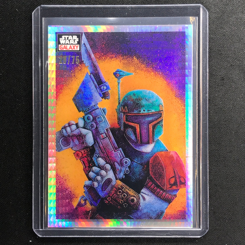 2023 Star Wars Galaxy Chrome ON THE HUNT Base Prism 20/75 #26