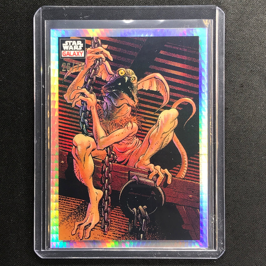 2023 Star Wars Galaxy Chrome Salacious B. Crumb Base Prism 26/75 No 29