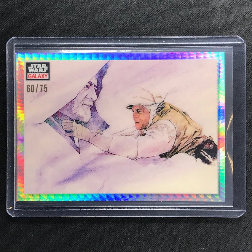 2023 Star Wars Galaxy Chrome Kenobis Visage Base Prism 60/75 No 31