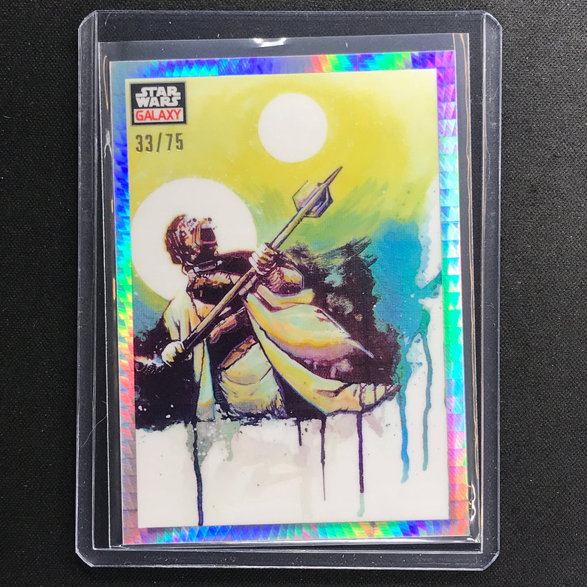 2023 Star Wars Galaxy Chrome TUSKEN UNDER TWIN SUNS Base Prism 33/75 #53