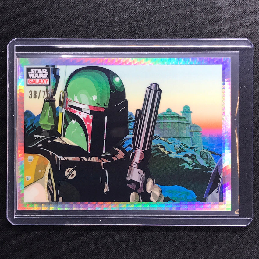 2023 Star Wars Galaxy Chrome A SQUAD OF BOUNTY HUNTERS Base Prism 38/75 #58