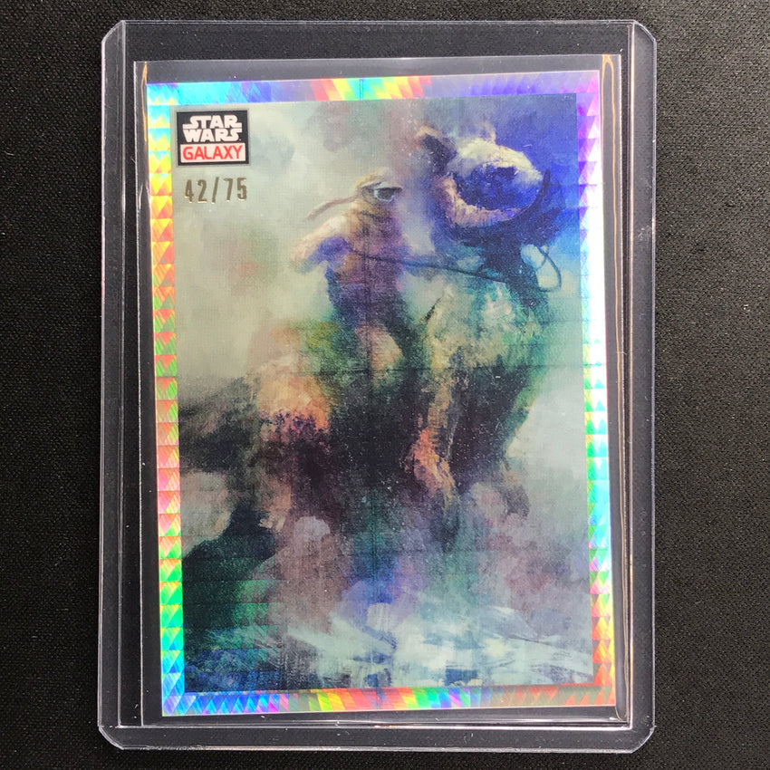 2023 Star Wars Galaxy Chrome Predator And Prey Base Prism 42/75 No 76