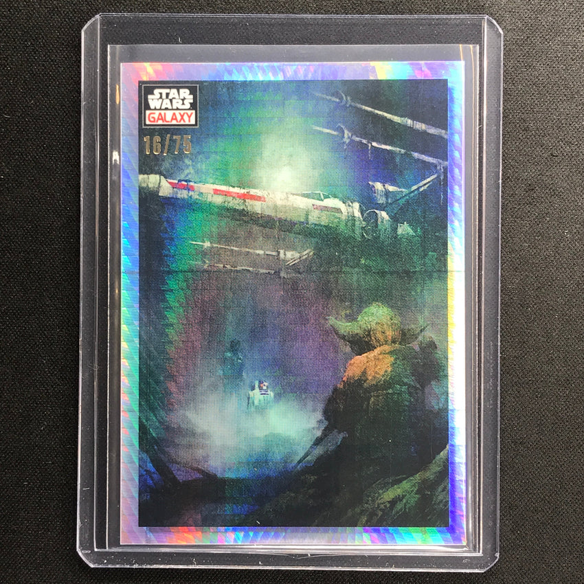 2023 Star Wars Galaxy Chrome Do. Or Do Not. Base Prism 16/75 No 77