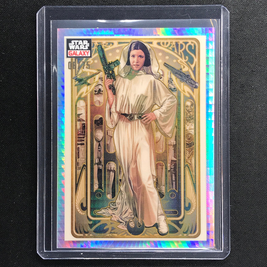 2023 Star Wars Galaxy Chrome Princess Leia Organa Base Prism 6/75 No 82