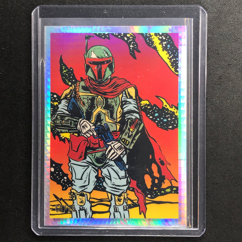 2023 Star Wars Galaxy Chrome Boba Fett Darth Vaders Bounty Hunters Prism 60/75