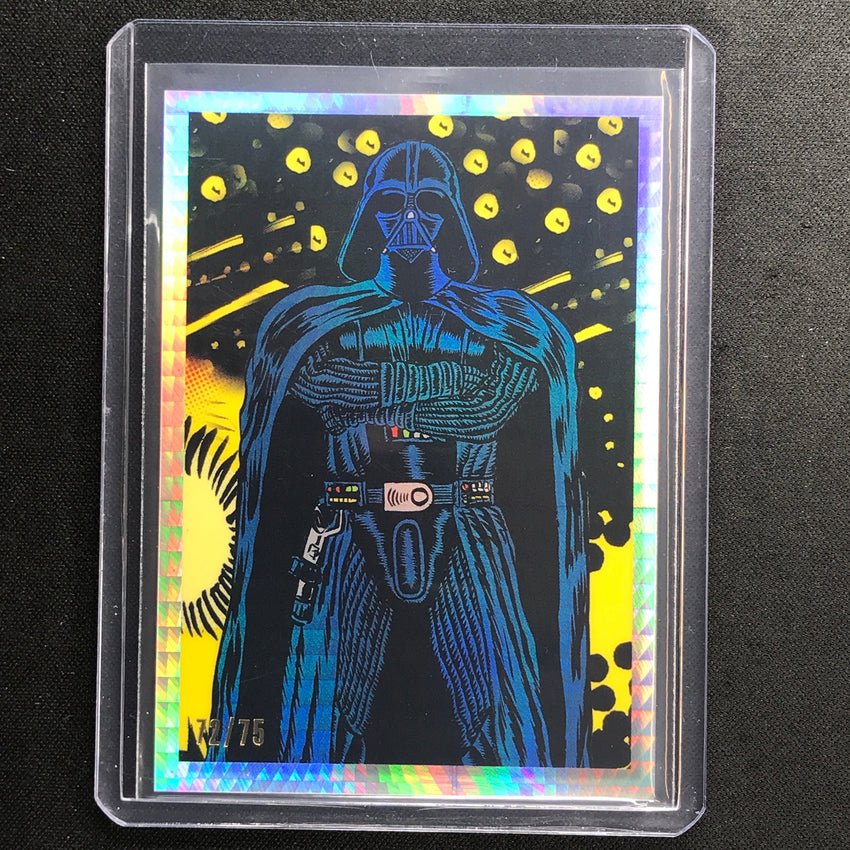 2023 Star Wars Galaxy Chrome Darth Vader Darth Vader Bounty Hunters Prism 72/75