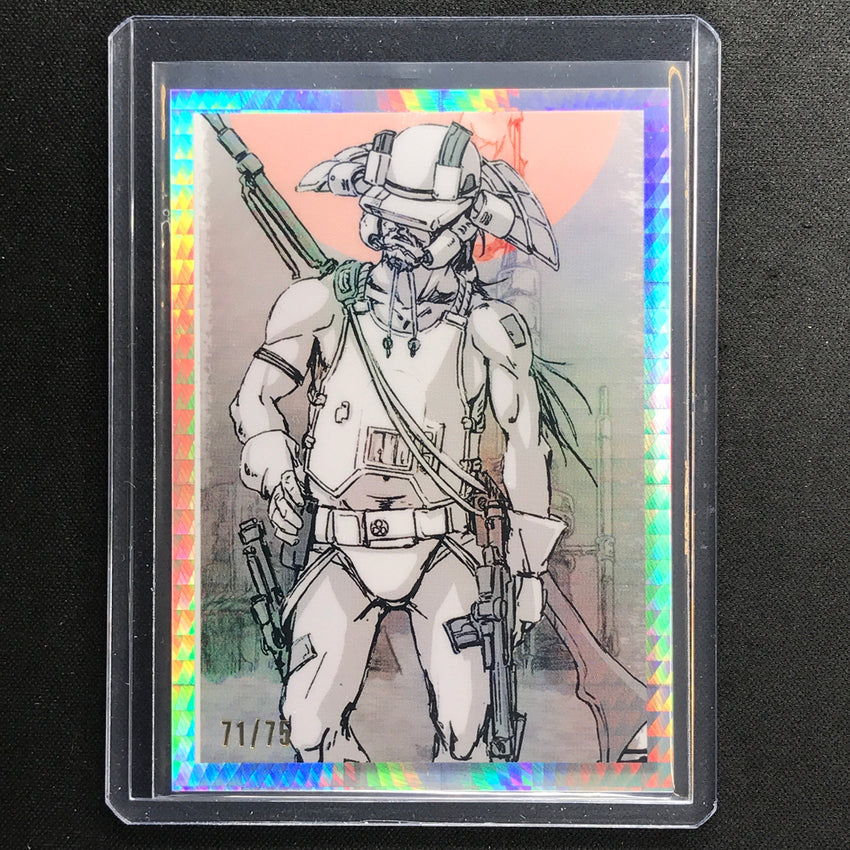 2023 Star Wars Galaxy Chrome Stormtrooper Galactic Visions Prism 71/75