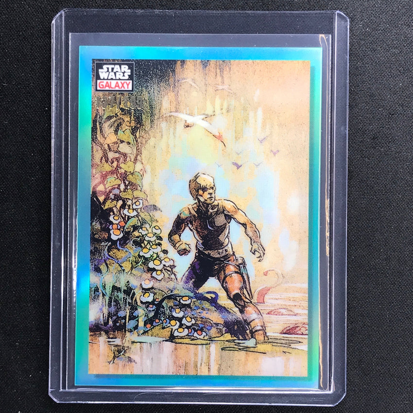 2023 Star Wars Galaxy Chrome WADING THROUGH THE SWAMP Base Aqua 137/199 #25
