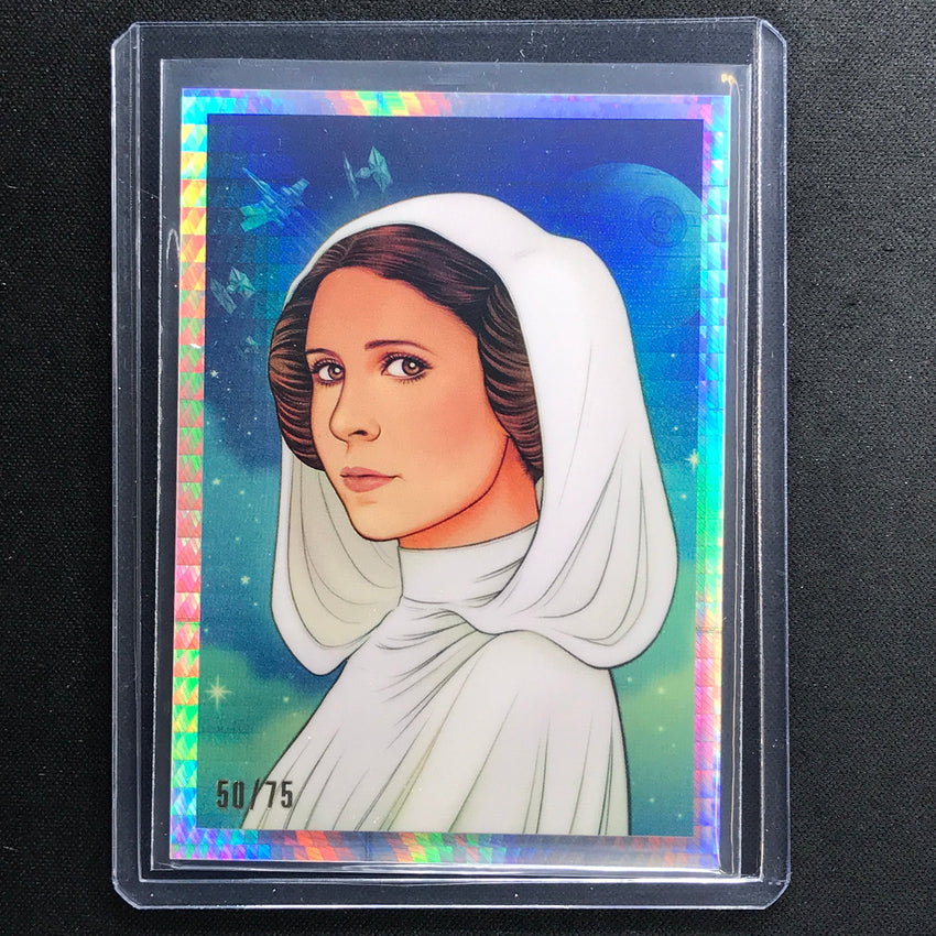 2023 Star Wars Galaxy Chrome Princess Leia Women Of Star Wars Prism 50/75