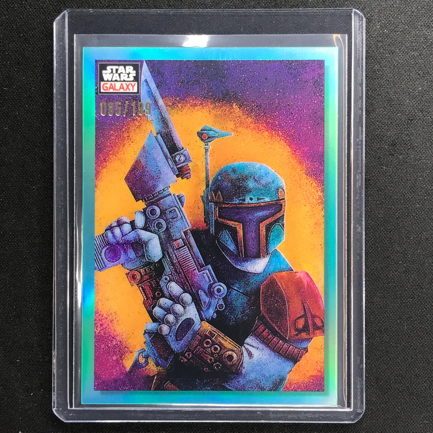 2023 Star Wars Galaxy Chrome ON THE HUNT Base Aqua 95/199 #26