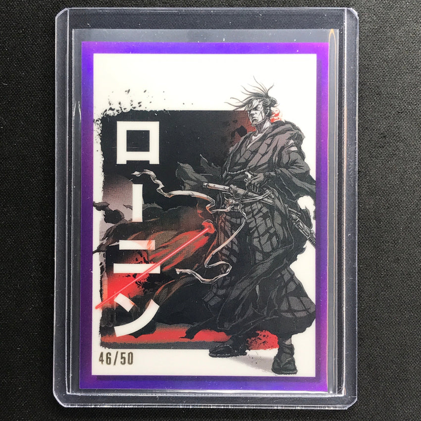 2023 Star Wars Galaxy Chrome The Ronin Galactic Visions Purple 46/50 No 9