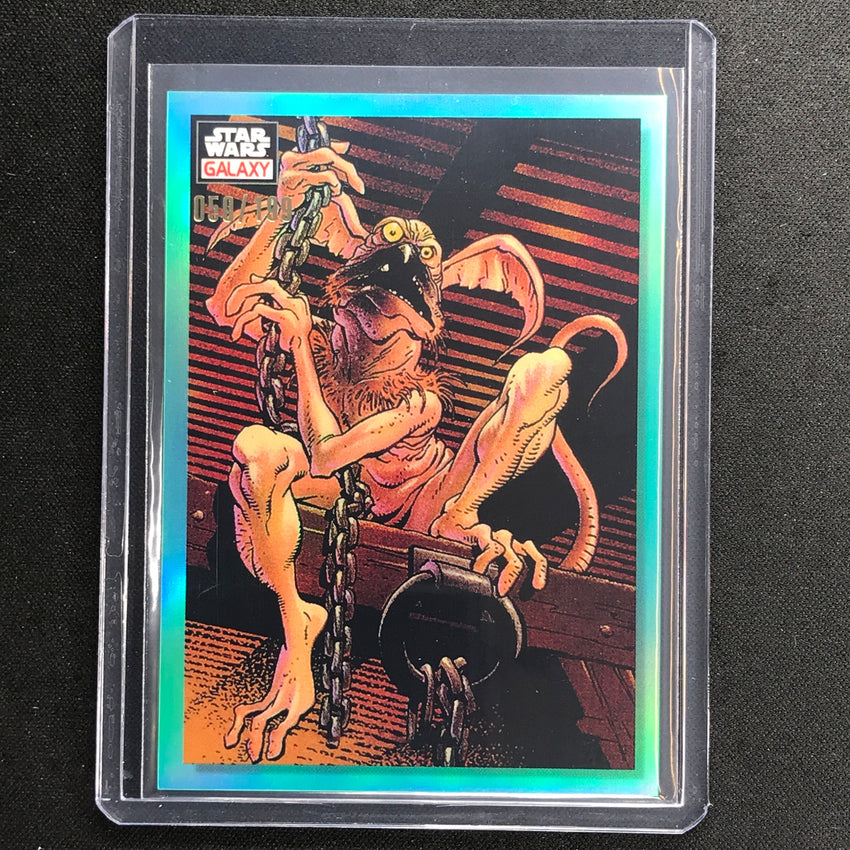 2023 Star Wars Galaxy Chrome Salacious B. Crumb Base Aqua 50/199 No 29