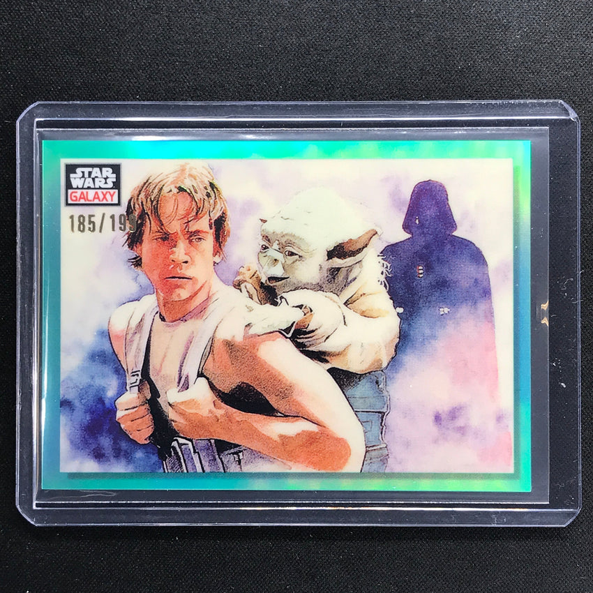 2023 Star Wars Galaxy Chrome Weight Of Destiny Base Aqua 185/199 No 30