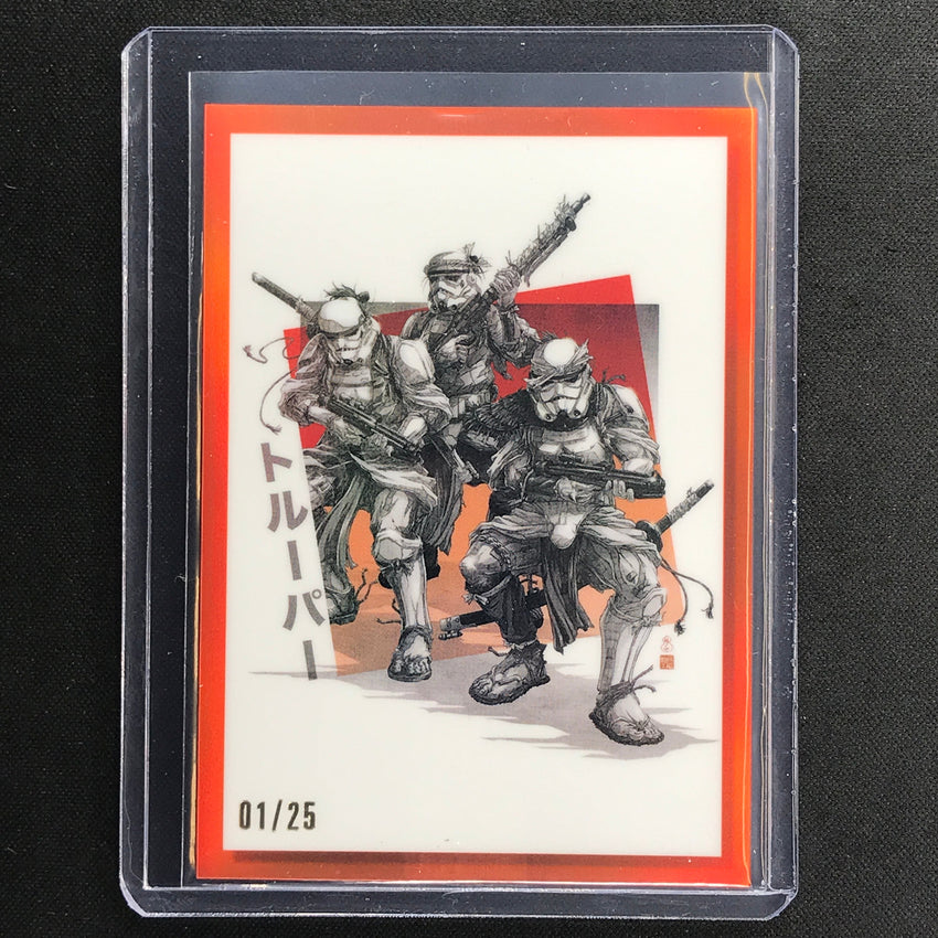 2023 Star Wars Galaxy Chrome Stormtroopers Galactic Visions Orange 1/25