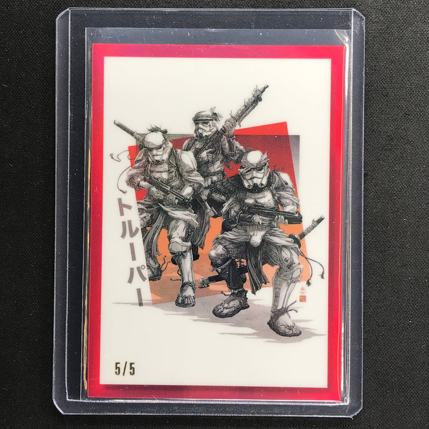 2023 Star Wars Galaxy Chrome Stormtroopers Galactic Visions Red 5/5 No 16