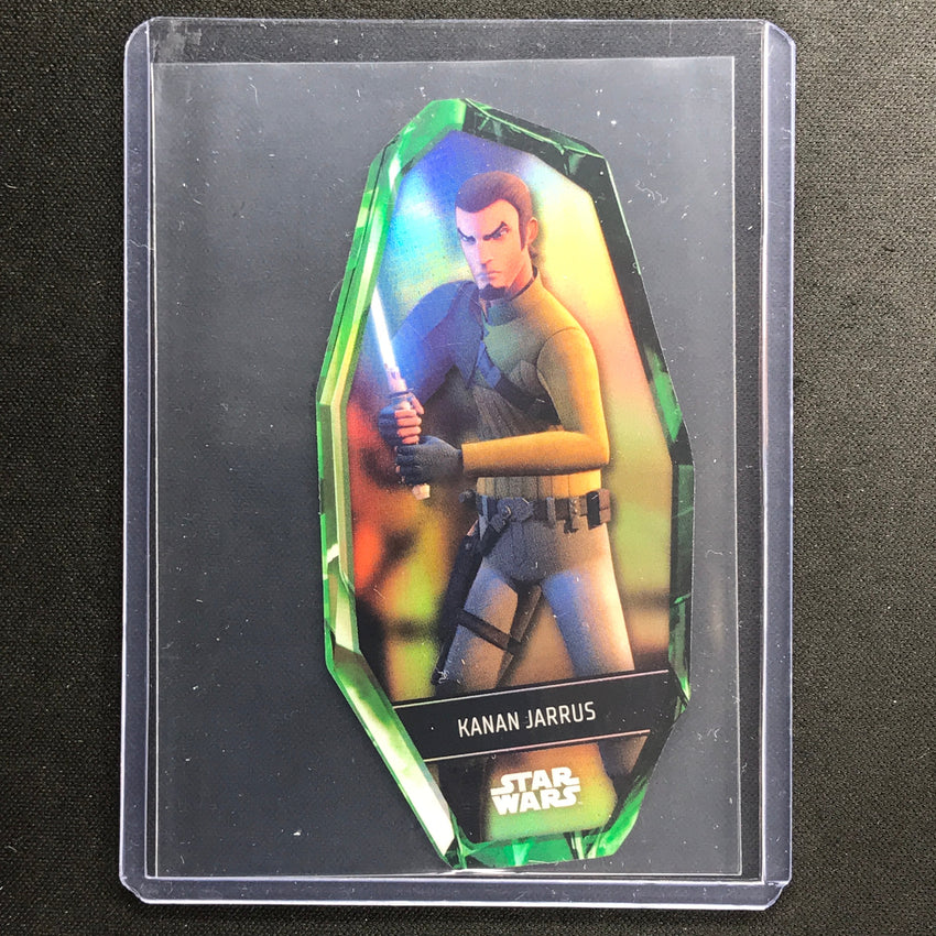 2023 Star Wars Galaxy Chrome Kanan Jarrus Kyber Crystals Die-cut Ssp No 12 A