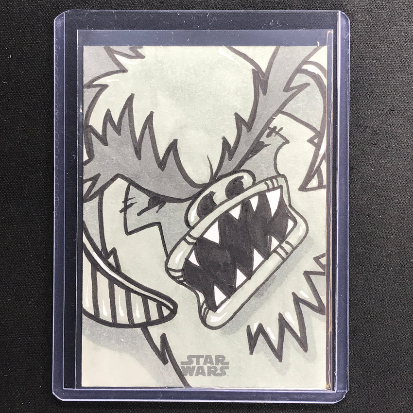 2023 Star Wars Galaxy Chrome Wampa Sketch Card 1/1 Eric M