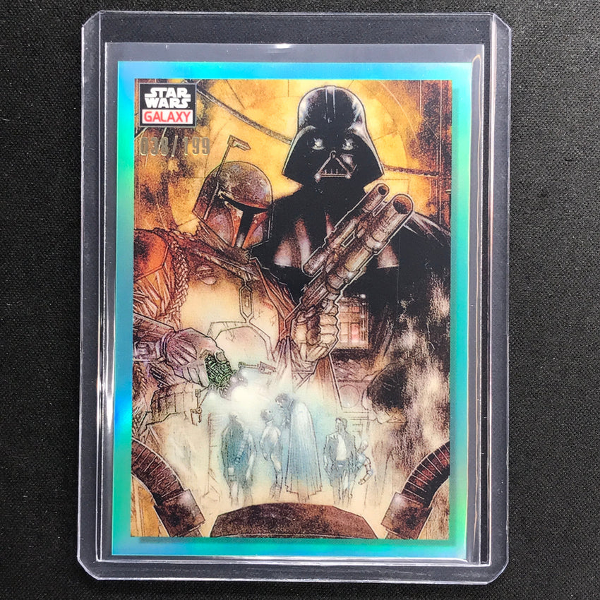 2023 Star Wars Galaxy Chrome DIABOLIC DUO Base Aqua 38/199 #42