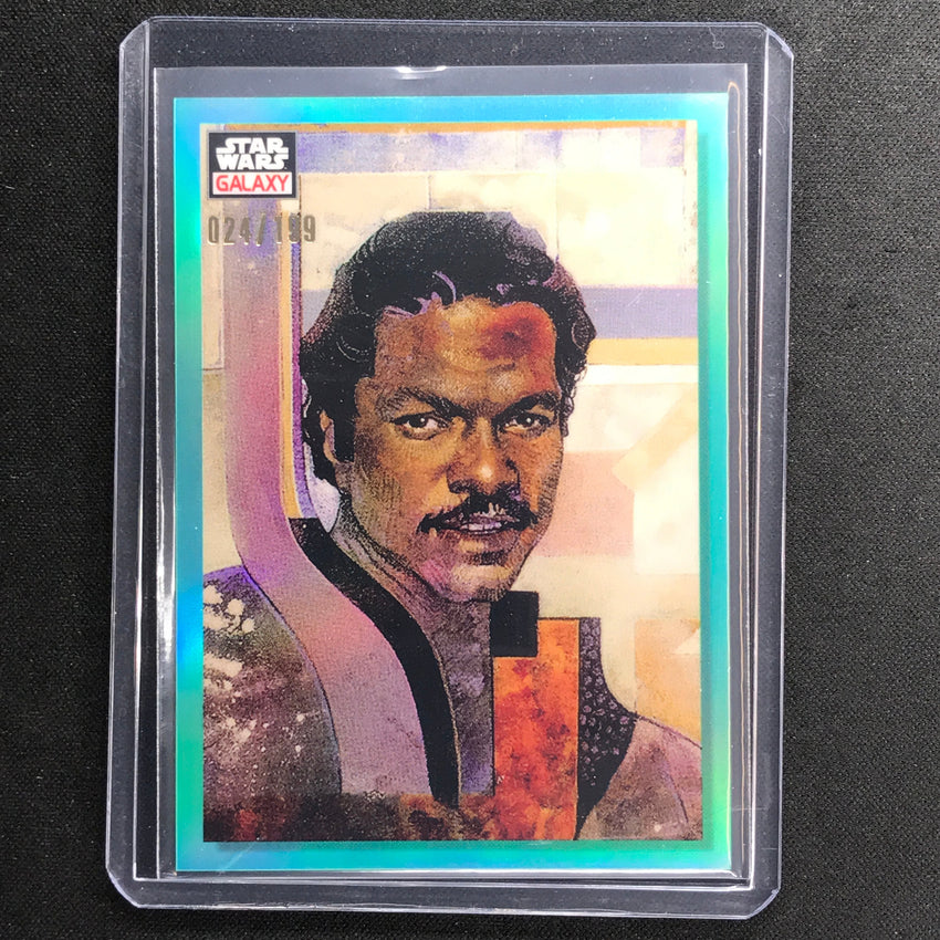 2023 Star Wars Galaxy Chrome Lando Calrissian Base Aqua 24/199 No 43