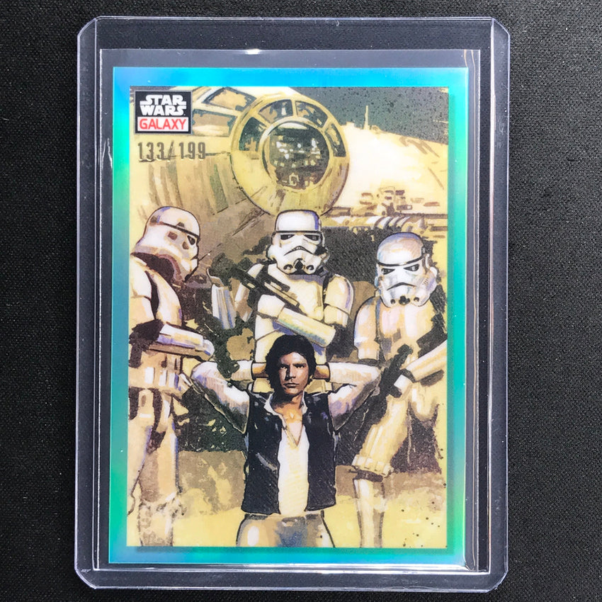 2023 Star Wars Galaxy Chrome The Captain Captured Base Aqua 133/199 No 51
