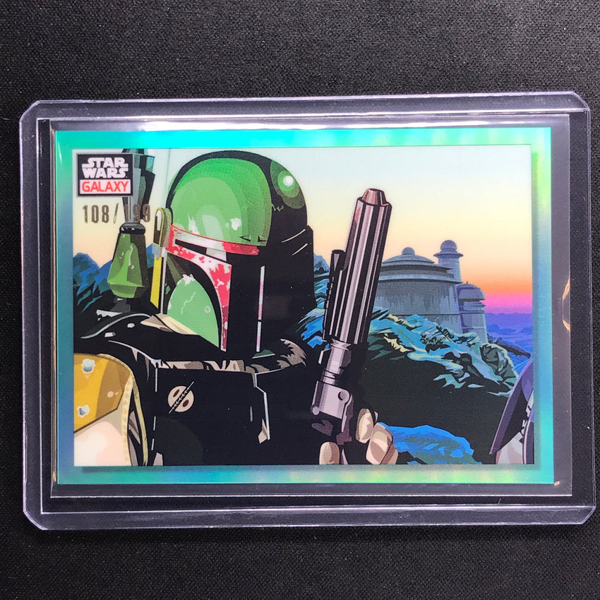 2023 Star Wars Galaxy Chrome A Squad Of Bounty Hunters Base Aqua 108/199 No 58