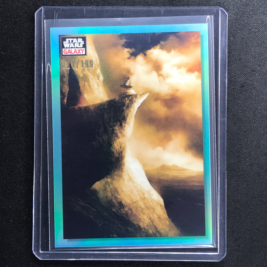 2023 Star Wars Galaxy Chrome SUNSET Base Aqua 121/199 #62