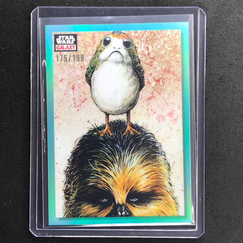 2023 Star Wars Galaxy Chrome Odd Couple Base Aqua 175/199 No 64