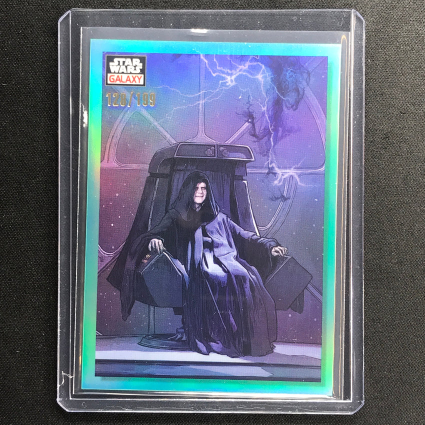 2023 Star Wars Galaxy Chrome THE MASTERS OF EVIL Base Aqua 128/199 #70