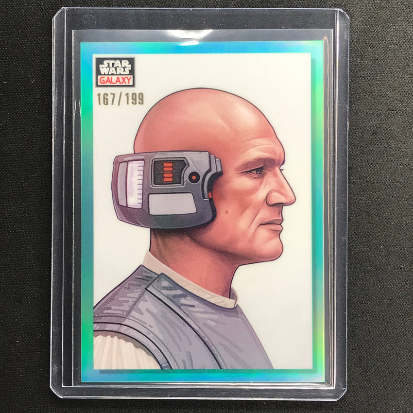 2023 Star Wars Galaxy Chrome LOBOT Base Aqua 167/199 #84