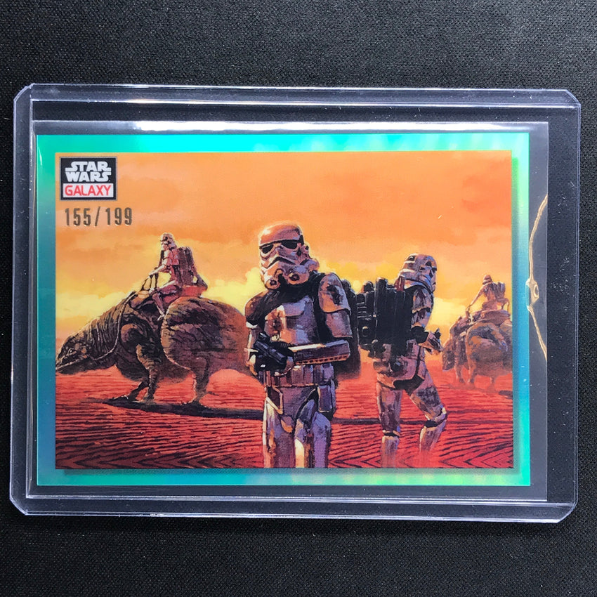 2023 Star Wars Galaxy Chrome SANDTROOPERS Base Aqua 155/199 #85