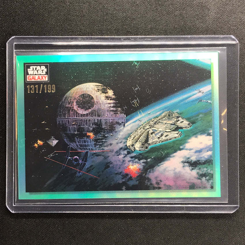 2023 Star Wars Galaxy Chrome Battle Of Endor Base Aqua 131/199 No 86