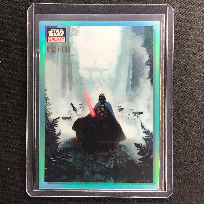 2023 Star Wars Galaxy Chrome Vengeful Pursuit Base Aqua 52/199 No 97