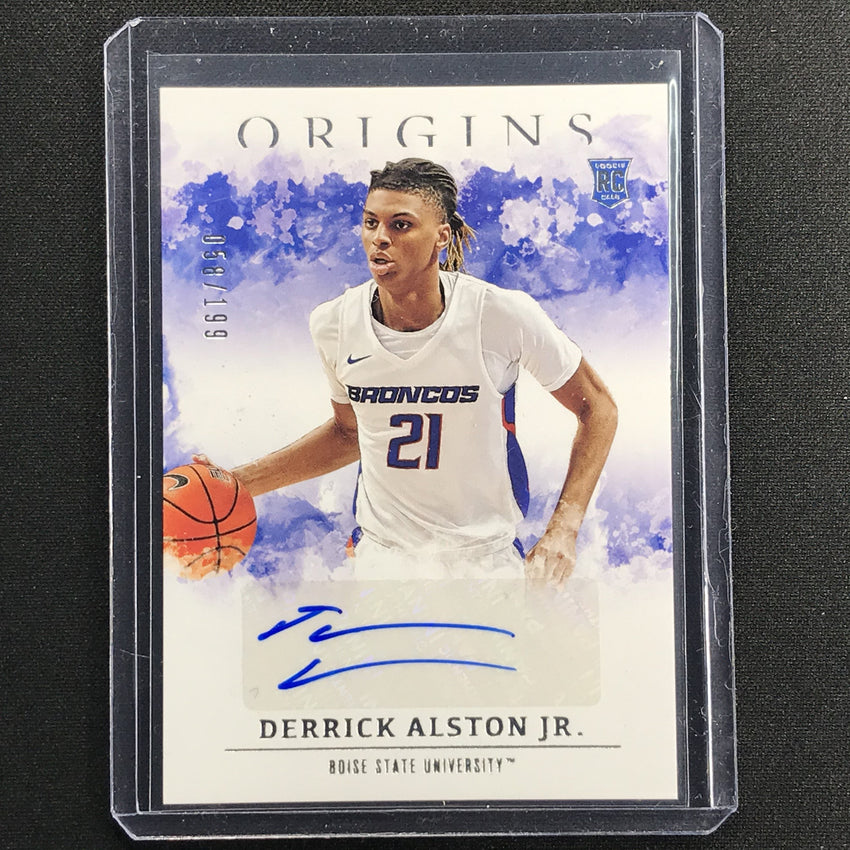 2021 Chronicles Draft Picks Derrick Alston Jr. Origins Rookie Auto 58/199