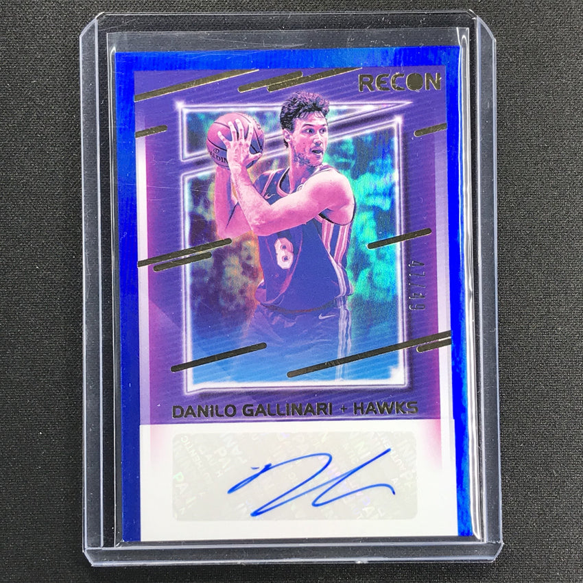 2020-21 Recon Danilo Gallinari Recon Signatures Auto Blue 47/49