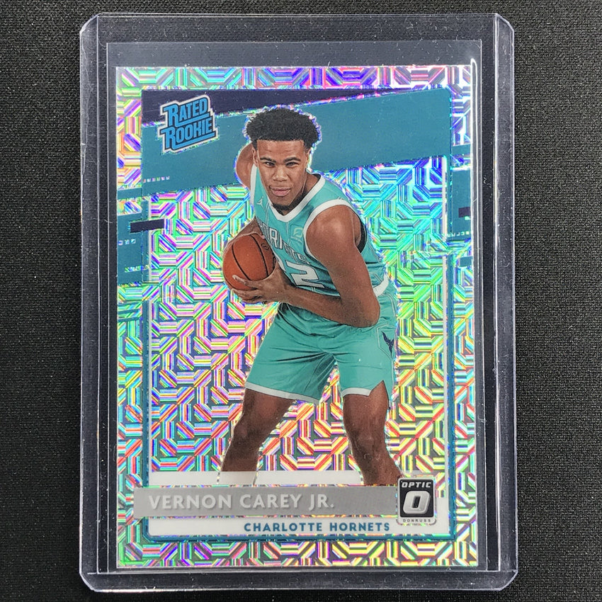2020-21 Donruss Optic Vernon Carey Jr. Rated Rookie Choice Mojo Silver No 182