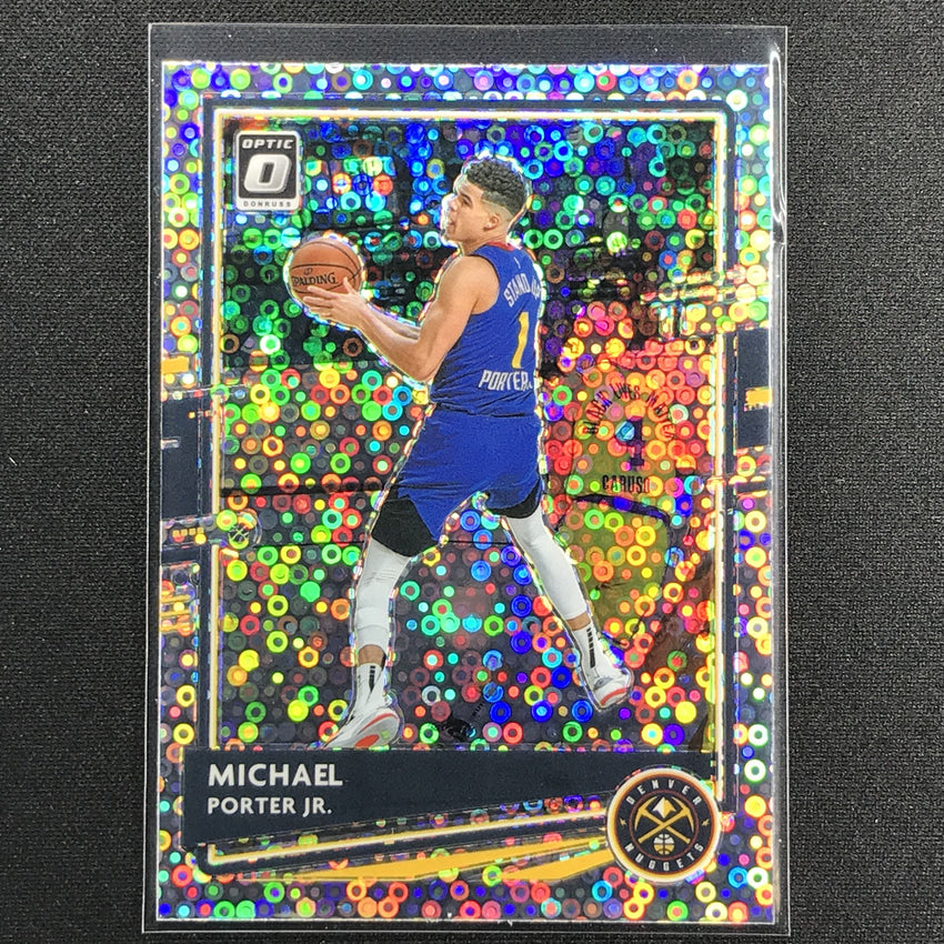 2020-21 Donruss Optic Michael Porter Jr. Fast Break Holo Silver Disco No 75