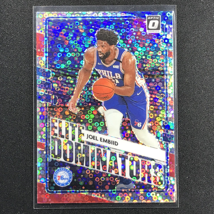2020-21 Donruss Optic JOEL EMBIID Elite Dominators Fast Break Holo Silver #25