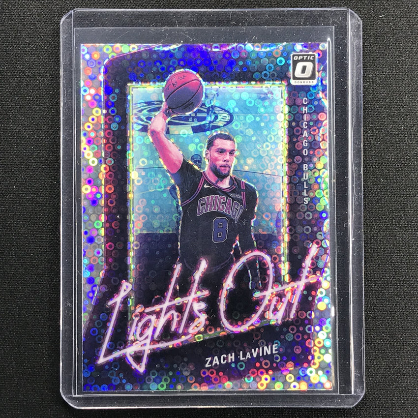 2020-21 Donruss Optic ZACH LAVINE Lights Out Fast Break Holo Silver #13