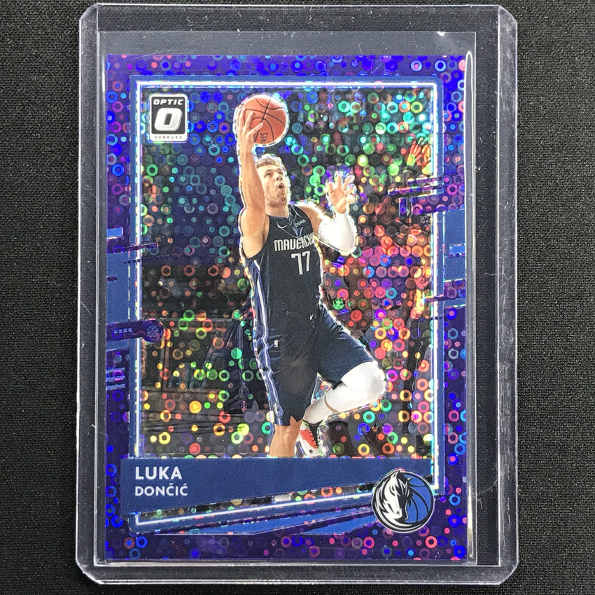2020-21 Donruss Optic Luka Doncic Fast Break Purple Disco 45/95