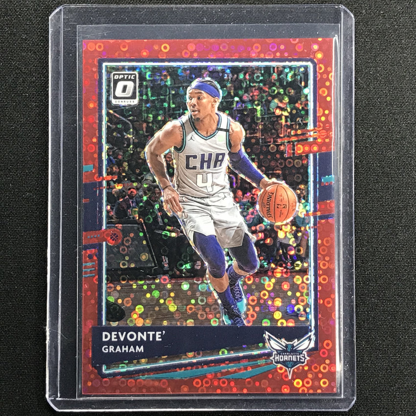 2020-21 Donruss Optic Devonte Graham Fast Break Red Disco 10/85