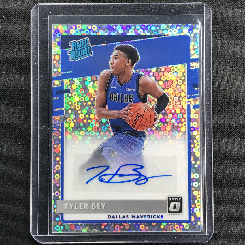 2020-21 Donruss Optic TYLER BEY Rated Rookie Signatures Auto Fast Break Silver #186