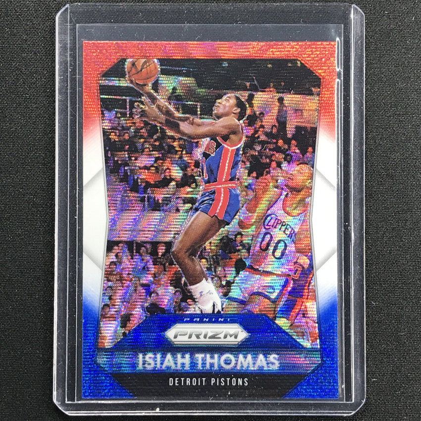 2015-16 Prizm Isiah Thomas Red White Blue No 257