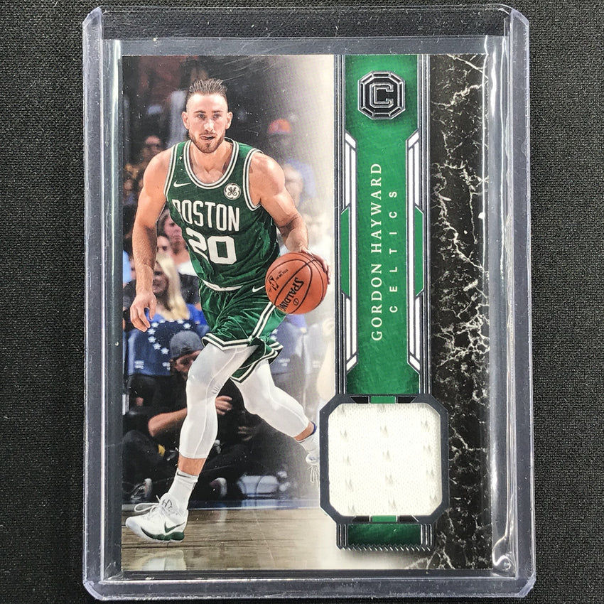 2017-18 Cornerstones Gordon Hayward Memorabilia Jersey No Gh