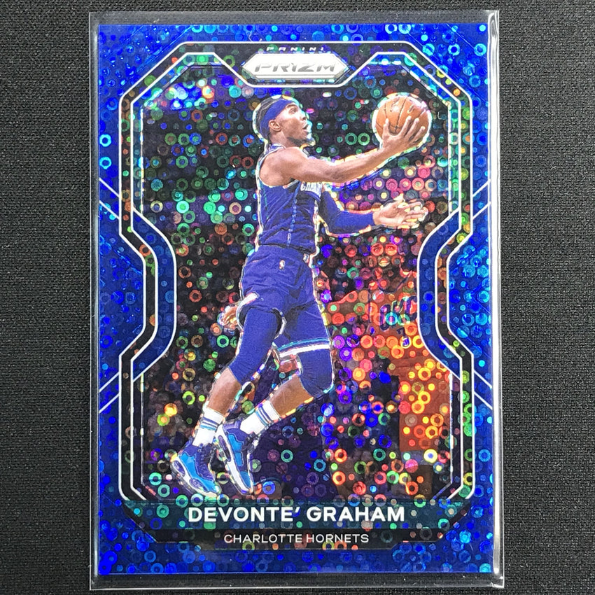 2020-21 Prizm Devonte Graham Fast Break Blue Disco 141/175