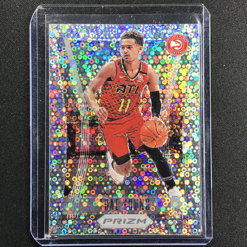 2020-21 Prizm Trae Young Flashback Fast Break Silver No 13