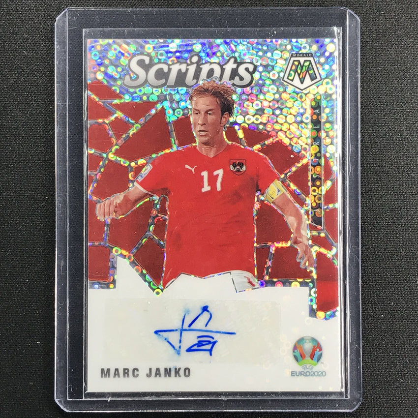 2020-21 Mosaic Uefa Euro Marc Janko Scripts Auto Silver Circles No Mj B