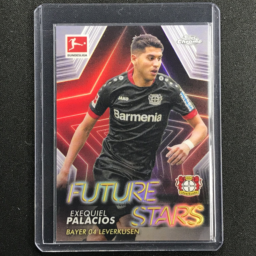 2020-21 Topps Chrome Bundesliga Exequiel Palacios Future Stars Refractor No Ep