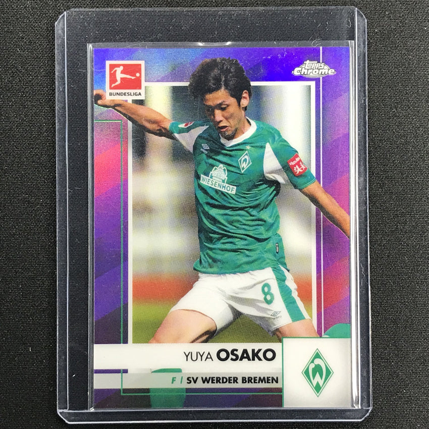 2020-21 Topps Chrome Bundesliga Yuya Osako Purple Refractor 246/299
