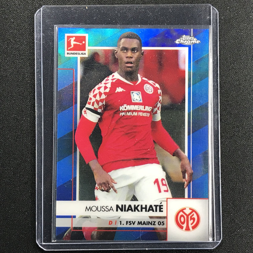 2020-21 Topps Chrome Bundesliga Moussa Niakhate Blue Refractor 104/150