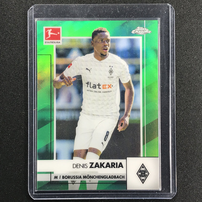 2020-21 Topps Chrome Bundesliga Denis Zakaria Green Refractor 31/99